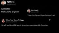 Fans react to The Mad King's recent statement. (Images via Drainmaker's and WrestlePurist's X)